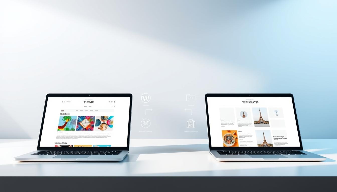 wordpress theme vs template comparison